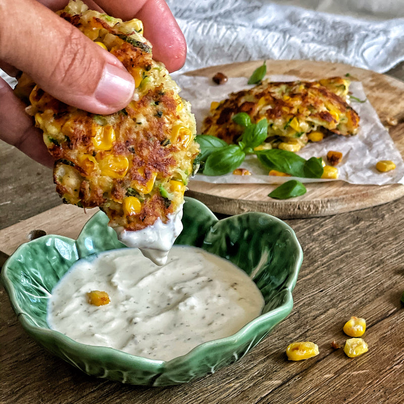 Zucchini and Corn Fritters