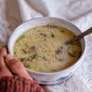 Lamb Avgolemono Soup