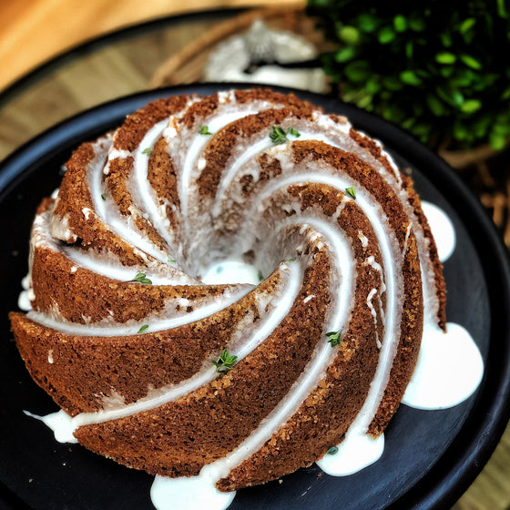 Lemon Thyme Yoghurt Bundt Cake
