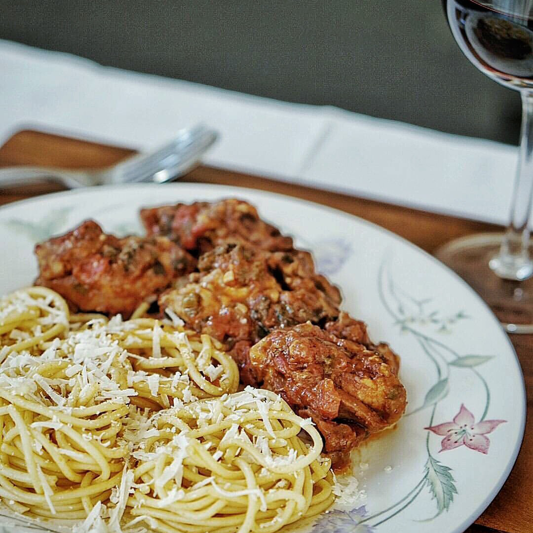 Chicken Ragu (Kokkinisti Kota)